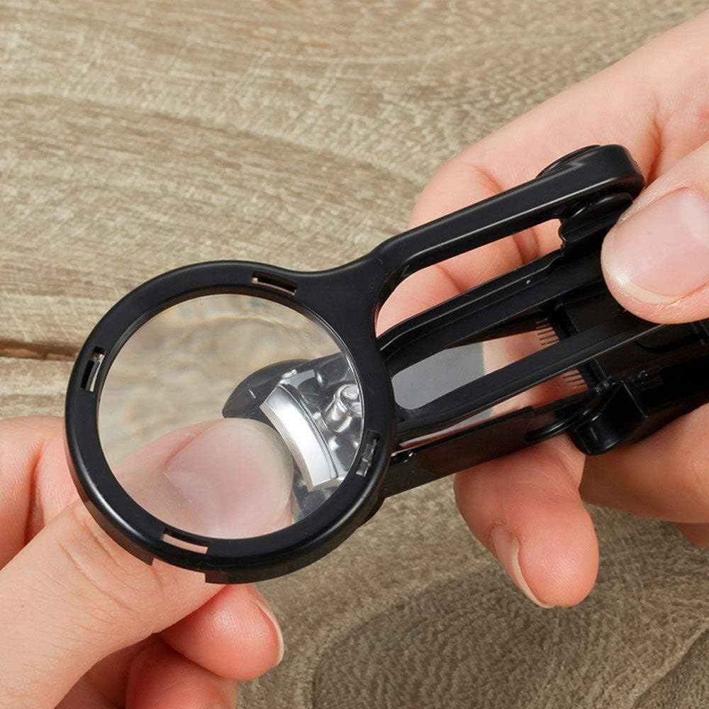 CLEARCLIP - Set 2 Tagliaunghie con Lente di Ingrandimento