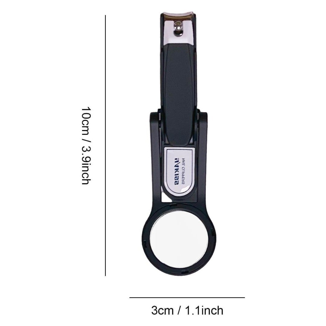 CLEARCLIP - Set 2 Tagliaunghie con Lente di Ingrandimento