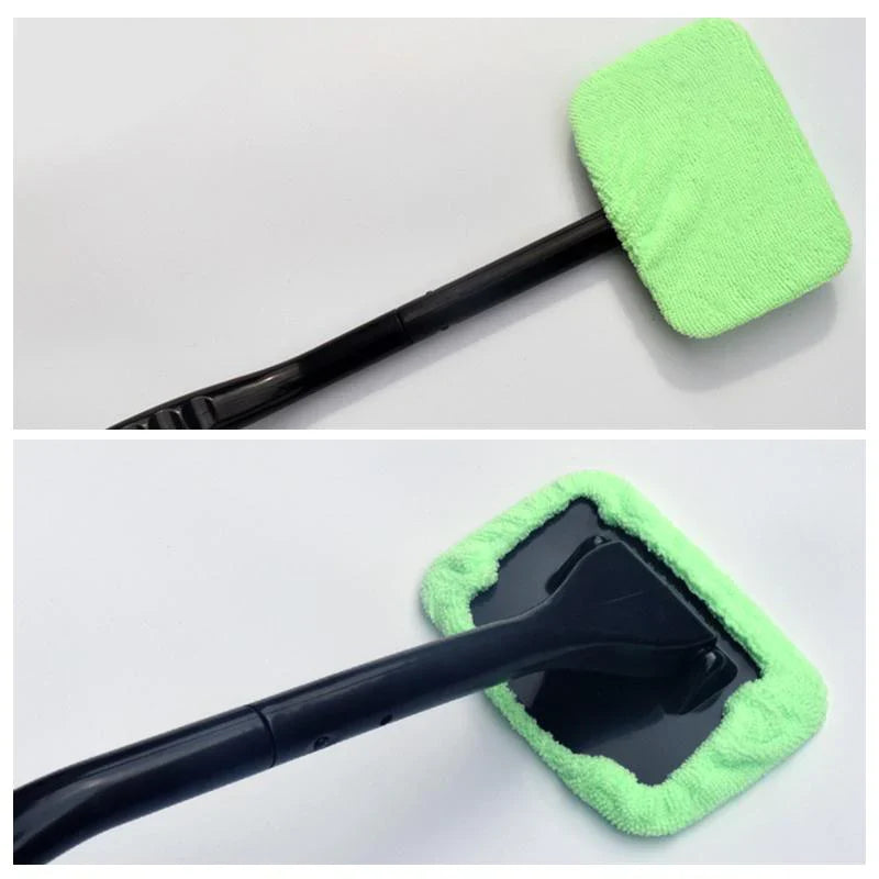 CLEANVIEW - Pulitore per parabrezza + 2 coperture in microfibra riutilizzabili