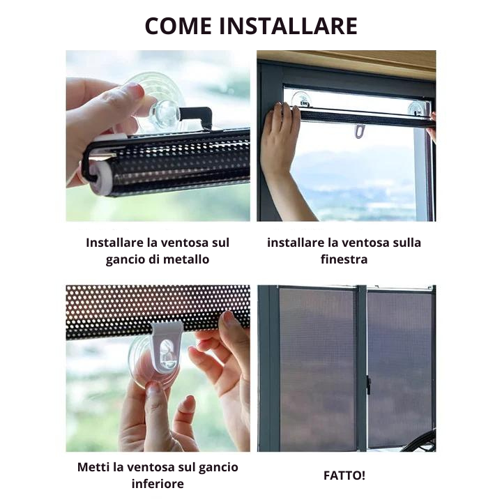 ANTISOLE - 2 Rivestimenti per Finestre per Protezione Solare