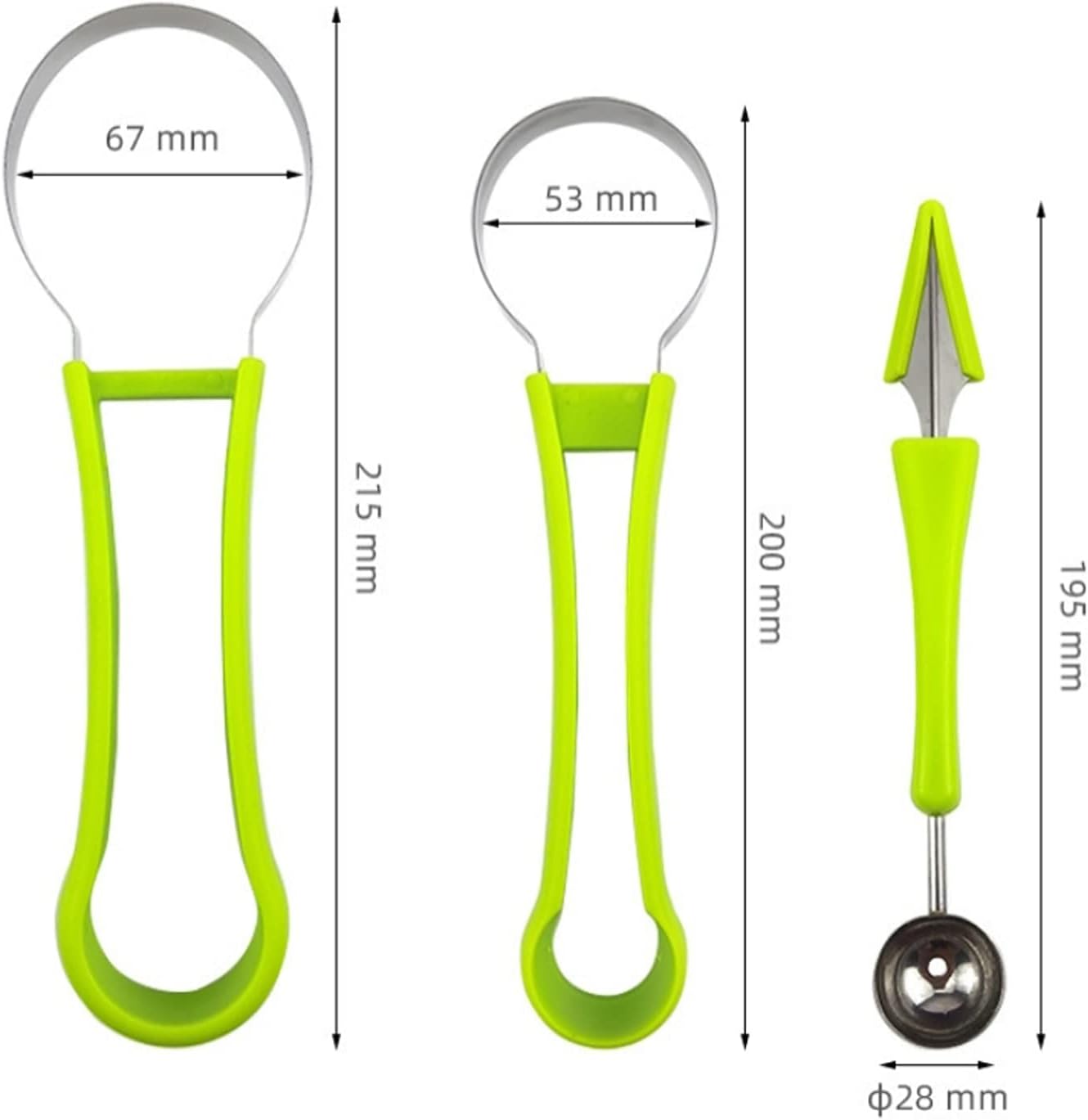 BERRYSPOON - Tagliafrutta 4 in 1 Multifunzionale