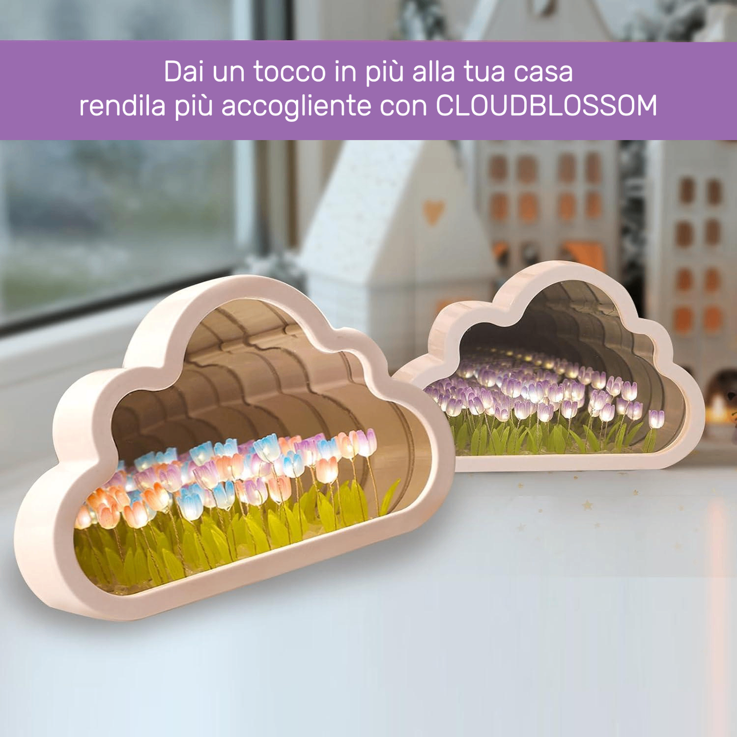 CLOUDBLOSSOM - Lampada a Specchio Decorativa