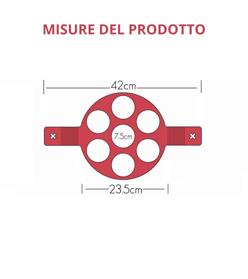 EASYPANCAKE - Stampo in Silicone per Frittelle