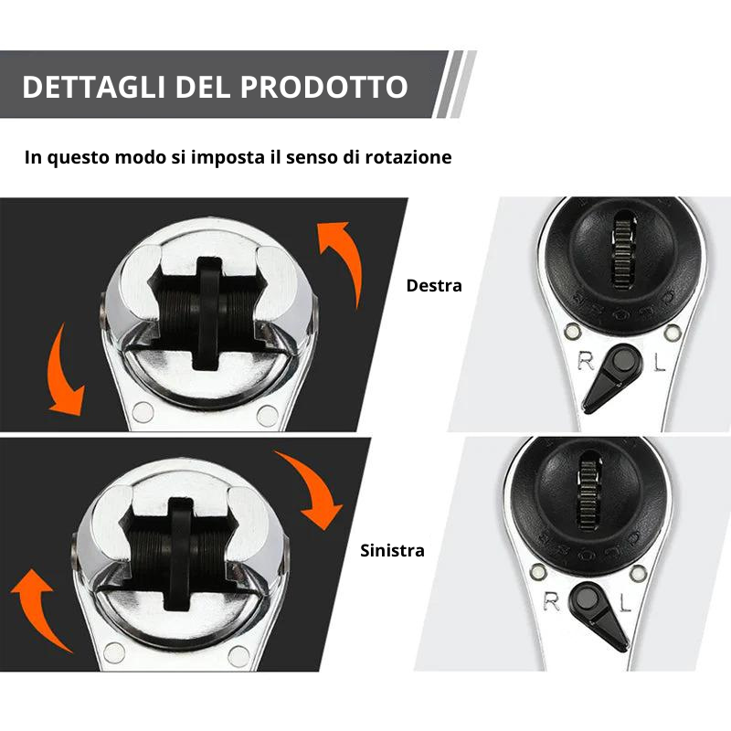 FLEXGRIP - Chiave a cricchetto regolabile