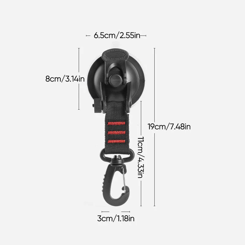 HANGPRO - 2 Ventose Robuste a Vuoto con Gancio