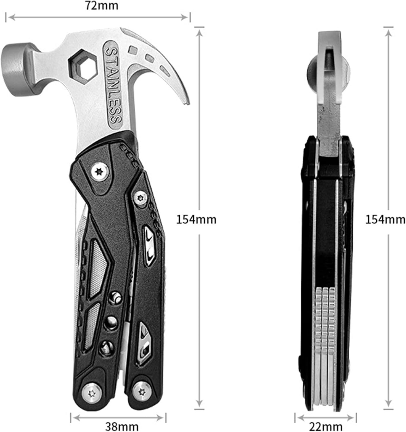 KINGTOOL - Strumento Multiuso 12 in 1