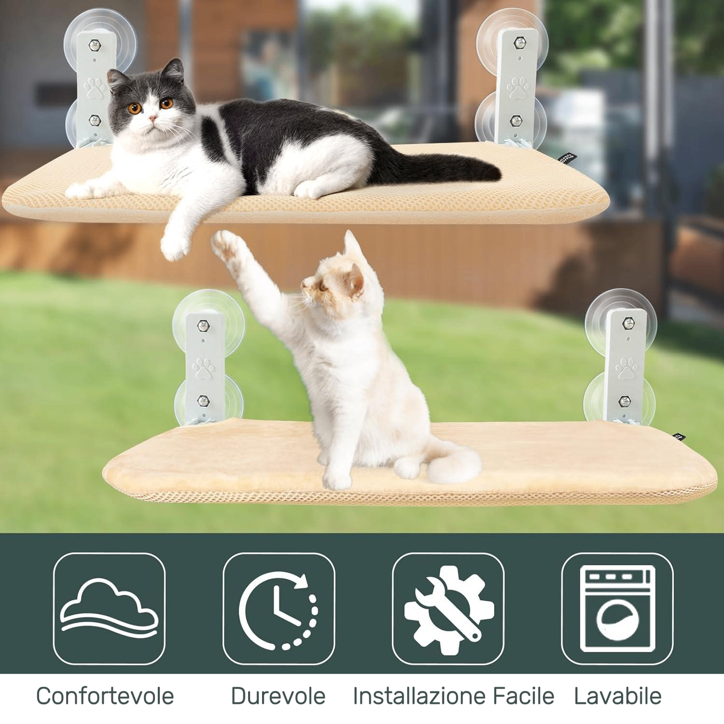 KITTYVIEW - Amaca per Gatti con Ventose