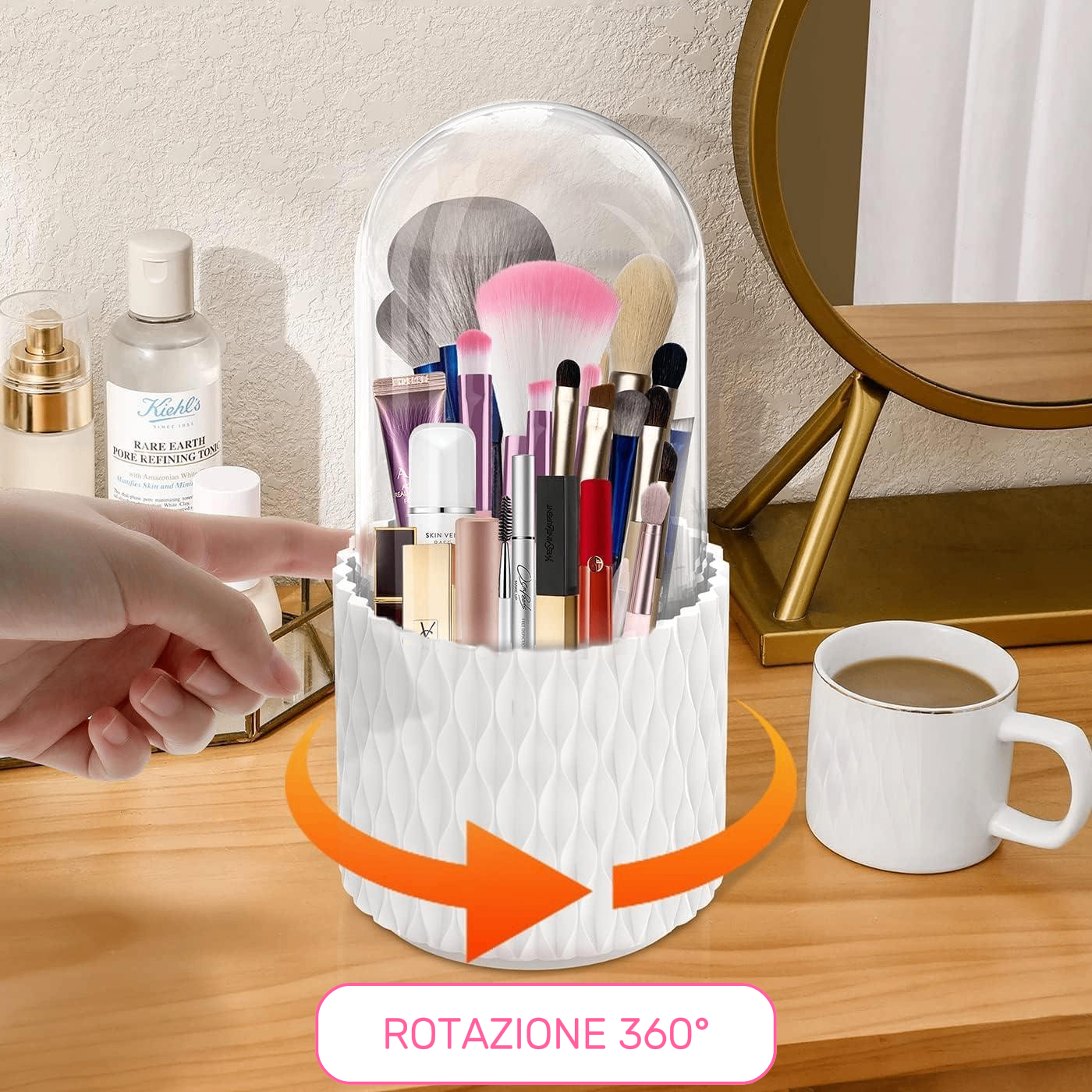 360MAKEUP - Organizer per Trucchi Rotante