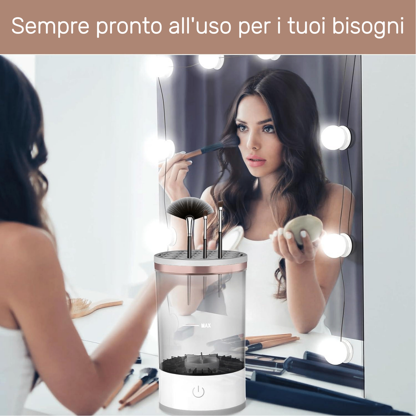 MAKEUPMATE - Pulitore di Accessori per Trucco Automatico