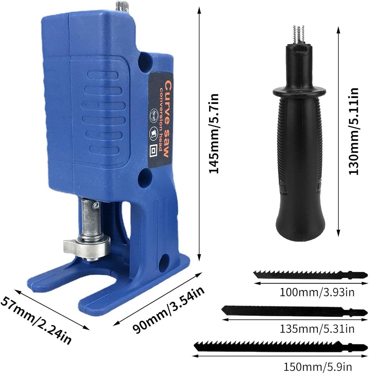 POWERBIT - Set Adattatore per Punta da Trapano ed Avvitatore con 3 Lame