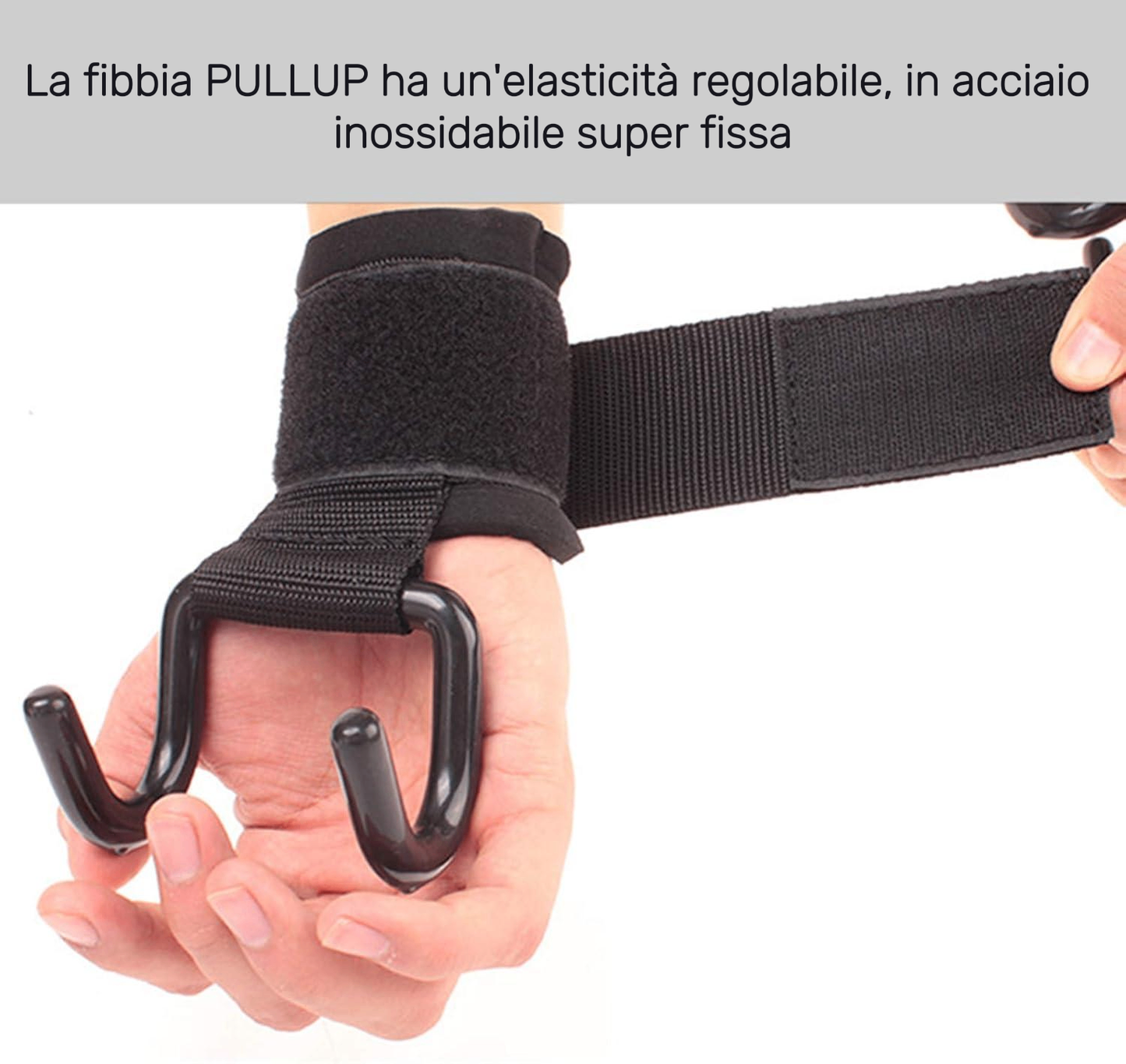 PULLUP - Fibbie con Ganci per Sollevamento Pesi