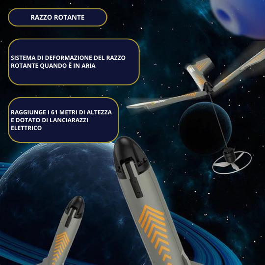 ROCKET - Giocattolo per Bambini Razzo Volante Elettrico