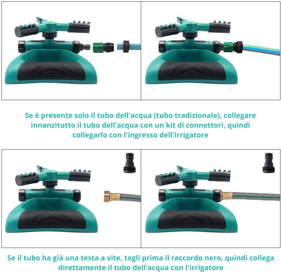 ROLLINGFLUSH - Irrigatore per prato da giardino