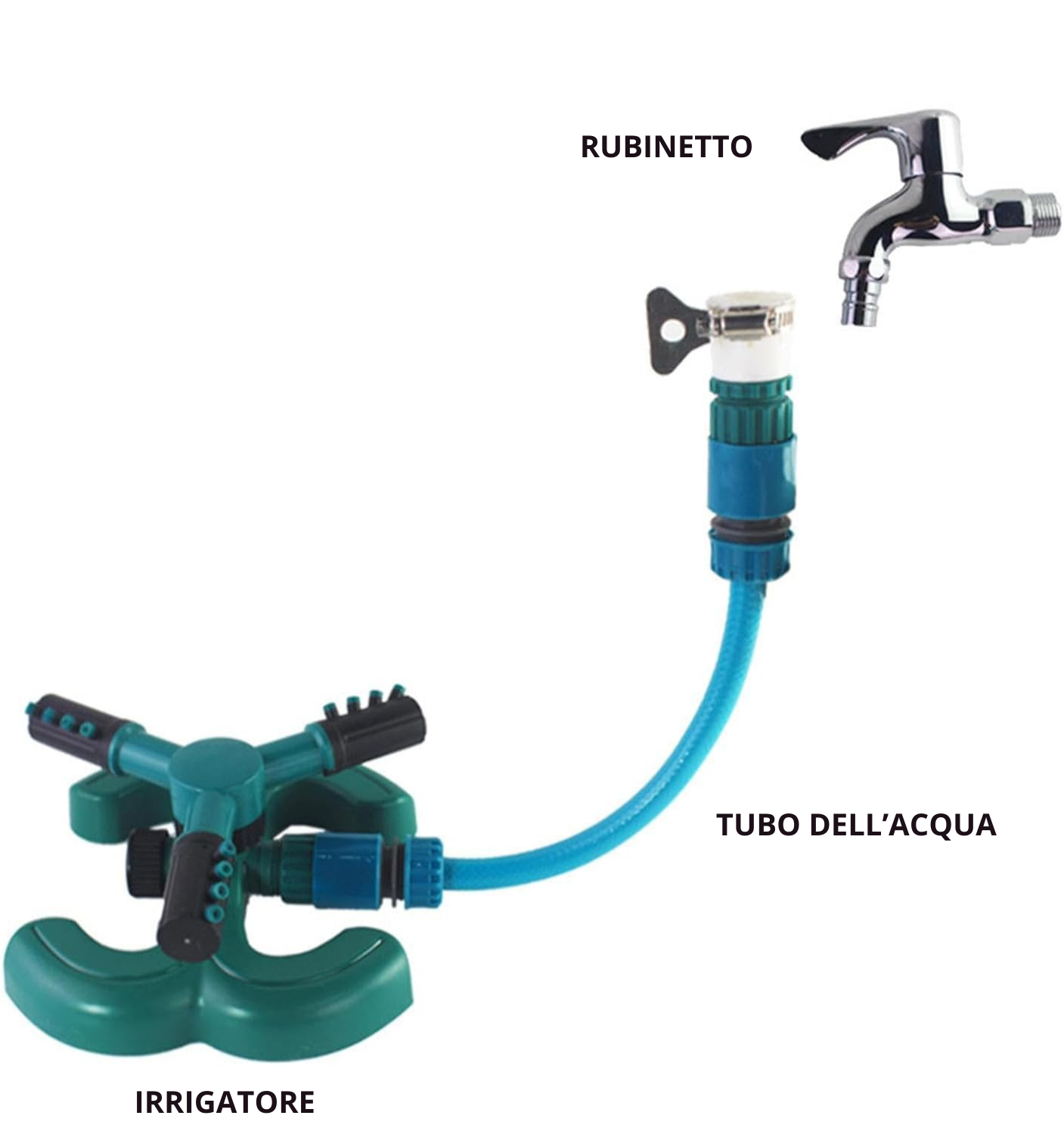 ROLLINGFLUSH - Irrigatore per prato da giardino