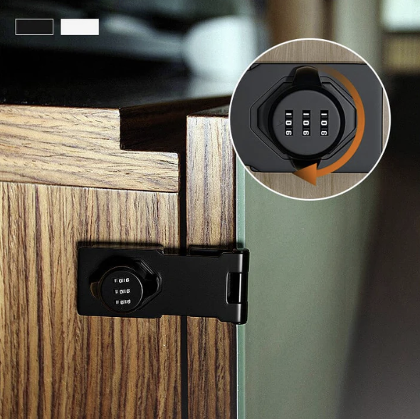 SMARTLOCK - 6 Viti e Lucchetto con Password per Porte ed Armadi