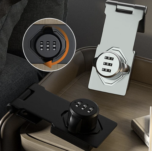 SMARTLOCK - 6 Viti e Lucchetto con Password per Porte ed Armadi