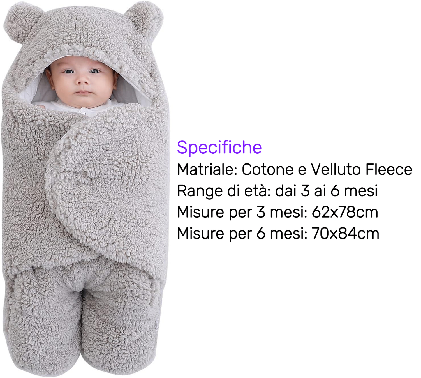 SNUGGLEWRAP - Coperta Avvolgente per Bambini