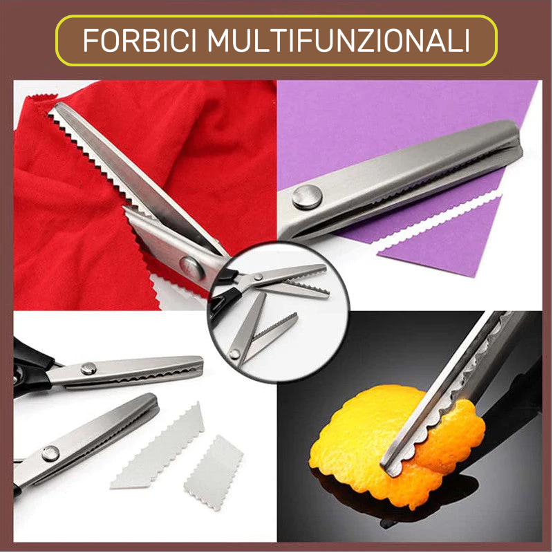 2 FORBICI TAGLIATUTTO - Set 2 Forbici Multifunzionali di Alta Qualità