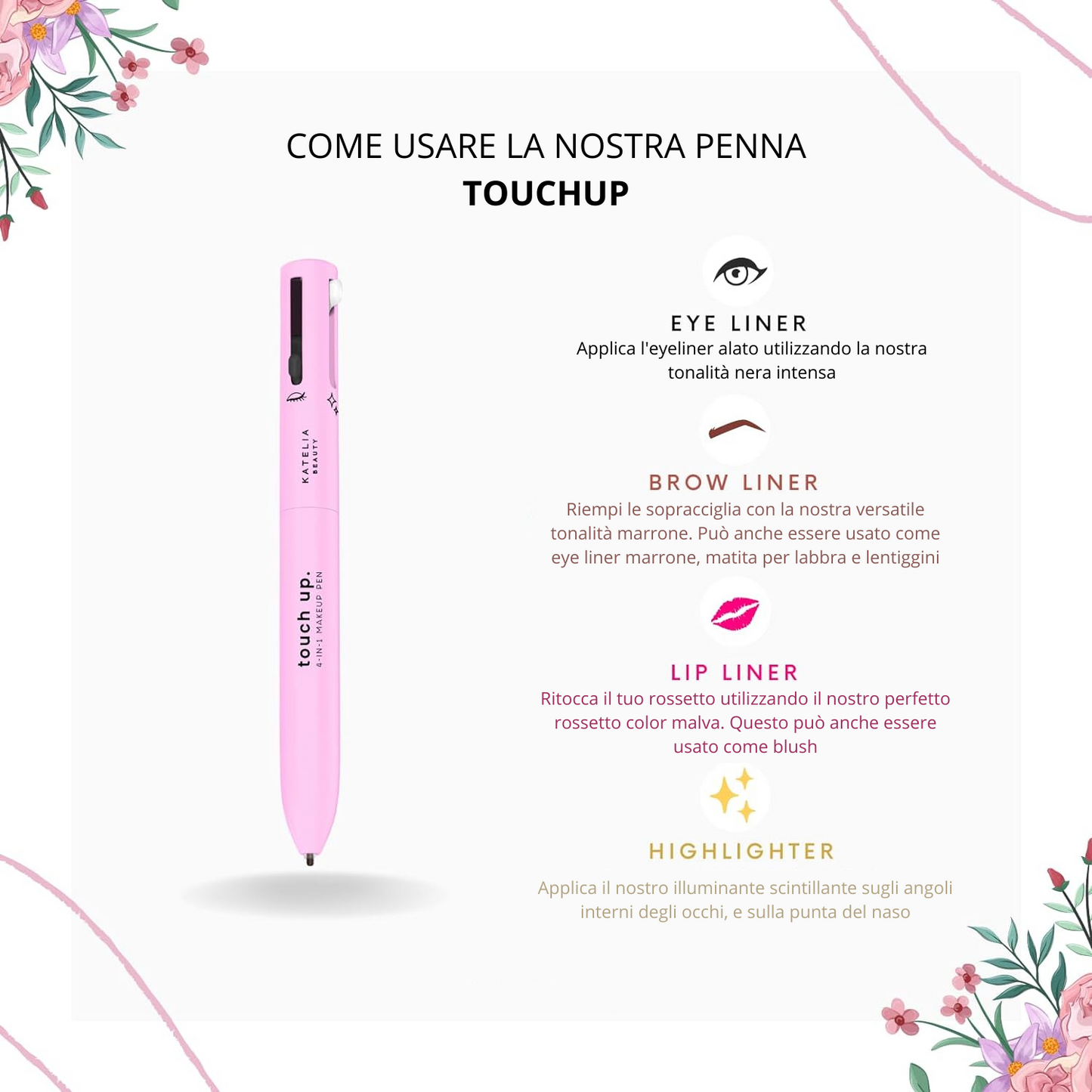 TOUCHUP - Penna Trucco Multi-Funzione per un Look Naturale