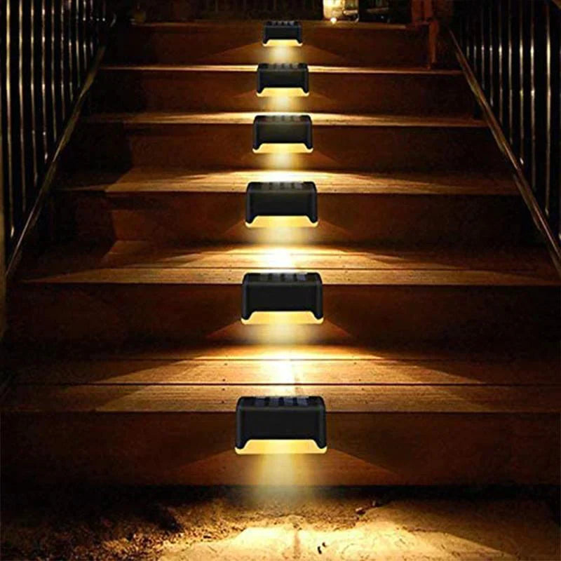 SOLARSTEP - Set 4 Luci solari per scale esterne