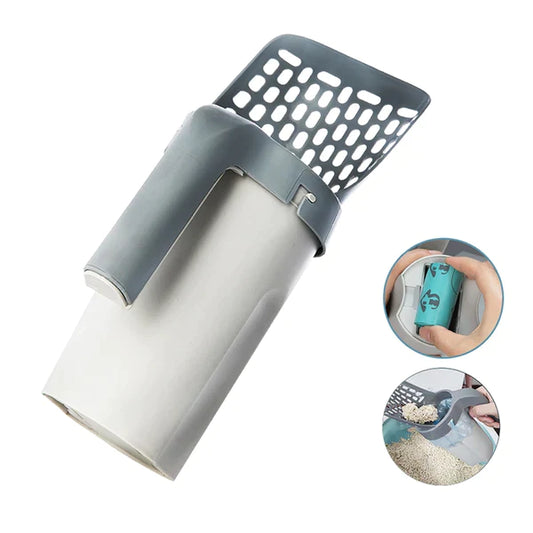 Litter Wizard™ - Paletta rivoluzionaria per lettiera + 1 rotolo di sacchetti in REGALO
