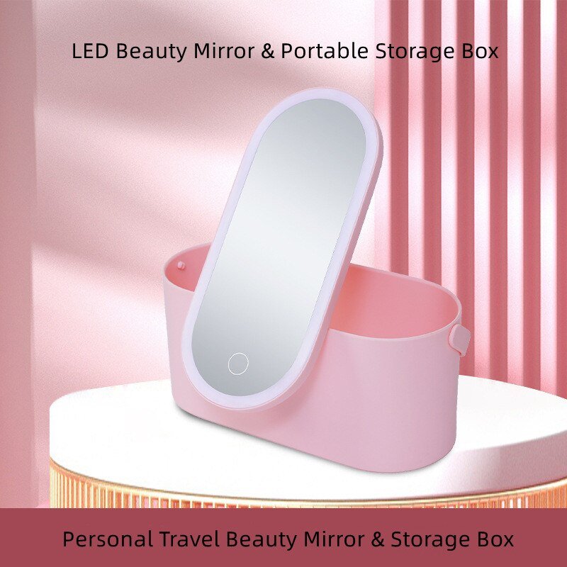 BEAUTY BOX - CONTENITORE SMART PER TRUCCHI CON SPECCHIO LED
