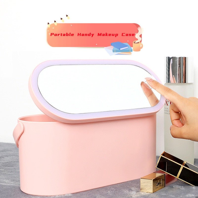 BEAUTY BOX - CONTENITORE SMART PER TRUCCHI CON SPECCHIO LED