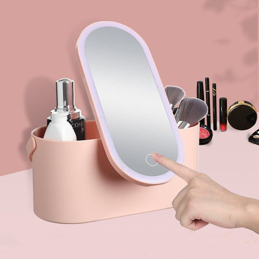 BEAUTY BOX - CONTENITORE SMART PER TRUCCHI CON SPECCHIO LED